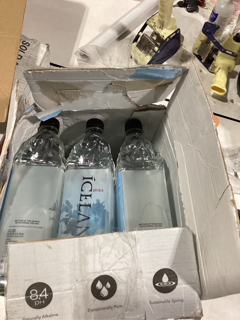 icelandic glacial natural spring water, sparkling, 25.3 fl oz bottle (pack of 12)