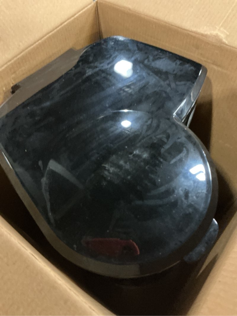 Condition photo showing As Is for black+decker 12 cup thermal programmable coffee maker with brew strength and vortex technology, black/steel