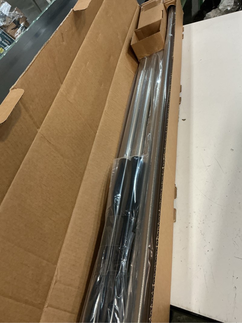 Condition photo showing New/Like New for Ivilon Window Curtain Rod End Cap - 1 inch Pole. 120 to 240 Inch. Brushed Nickel 120 to 240 in.