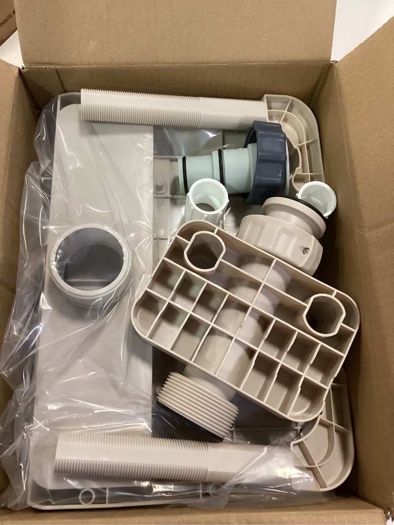 Condition photo showing Good Condition for Pool Fountain, Pool Fountains for Above Ground Pools, Relaxing Waterfall Inground Swimming Pool Attachment, Water Spillway Koi Pond Waterfalls Fountains Kit Pool Cooler, Swimming Pool Accessories White