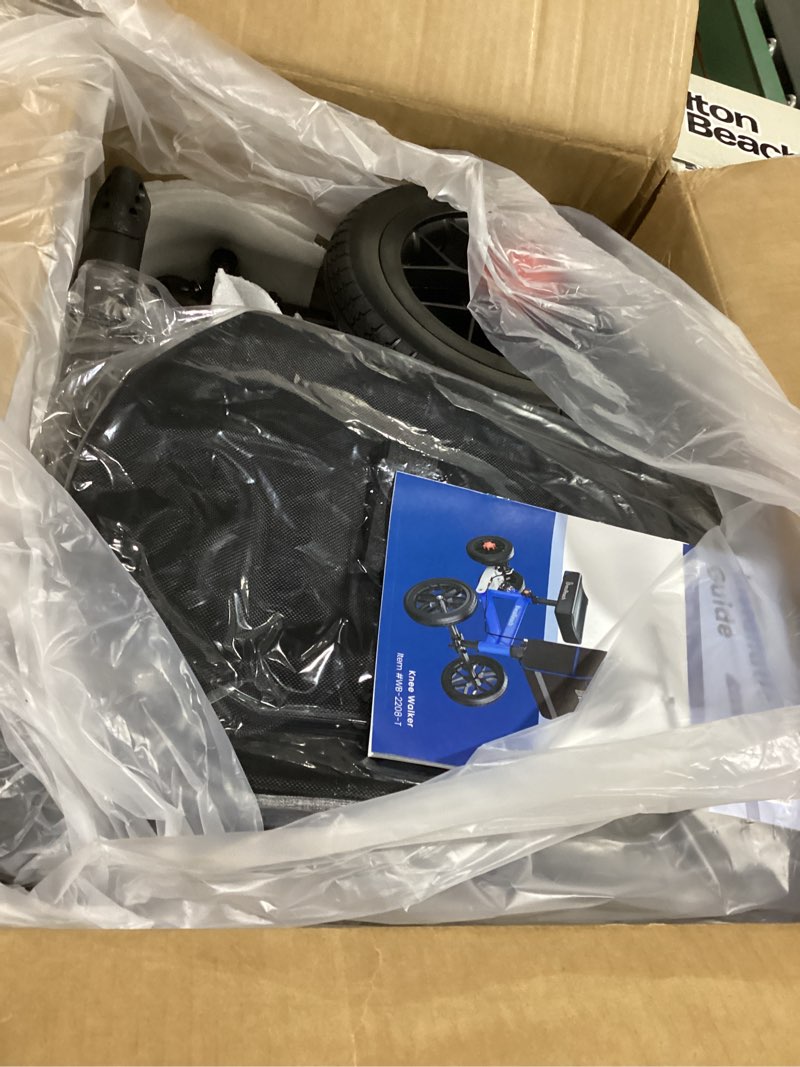 Condition photo showing Good Condition for Deluxe Medical Scooter Double Handbrake, All Terrain Steerable Knee Scooter Crutch Alternative, for Adults Injured Ankle & Foot Recovery in Blacks