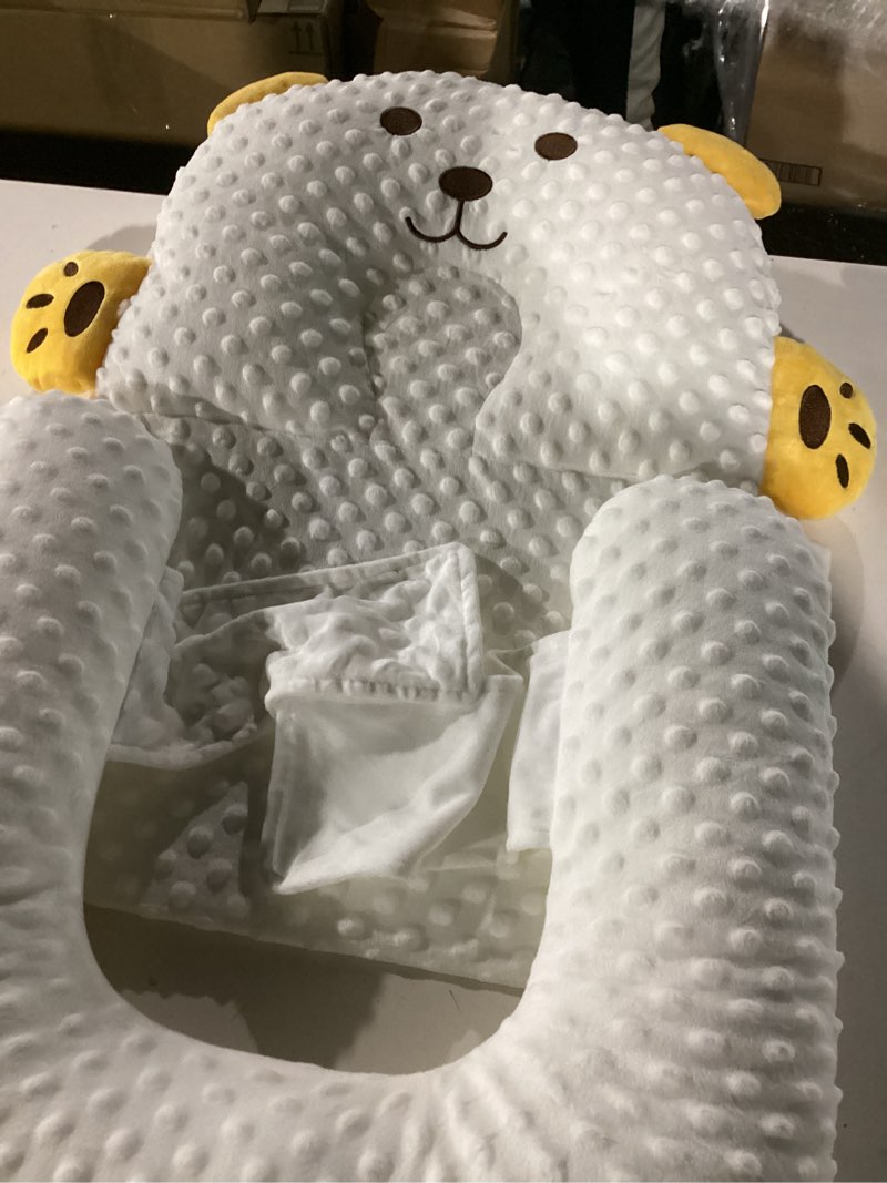 Condition photo showing Good Condition for Reflux Pillow for Baby, Baby Lounger Pillow for Infant Support Cushion Reflux Breastfeeding Pillow, Babies Feeding Support Pillow for Reducing Spit-Up with Safety Strap