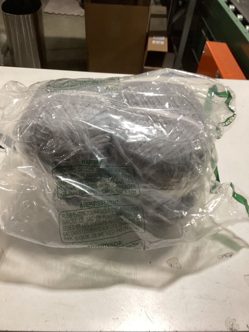 Condition photo showing Good Condition for Knyteruna #6 Super Bulky Blanket Yarn for Crocheting - 4 Skeins(Each 10.5oz/300g, 220yds/201m), Chunky Chenille Thick Plush Big Soft Yarn for Crocheting Knitting Blankets, Light Grey 4 Pack Light Grey