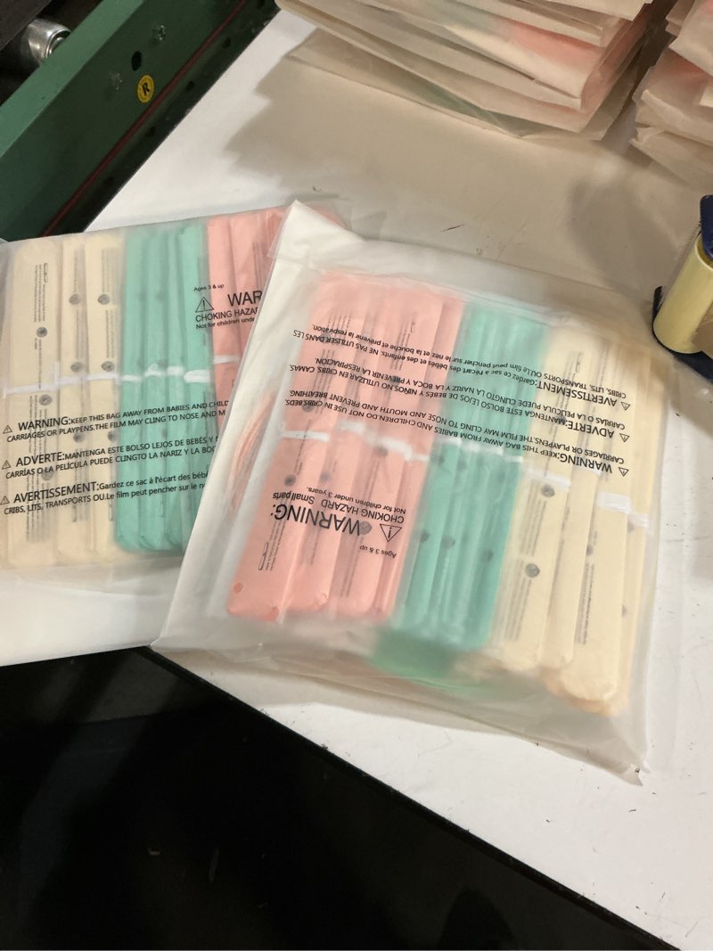 Condition photo showing New/Like New for ( 6 pack of epiqueone 22-piece tissue paper pom poms party set - mint, ivory & peach | includes 12 pom poms, 6 paper lanterns, 3 honeycomb balls & 1 6.5 ft. garland | for birthdays, bridal or baby showers & more