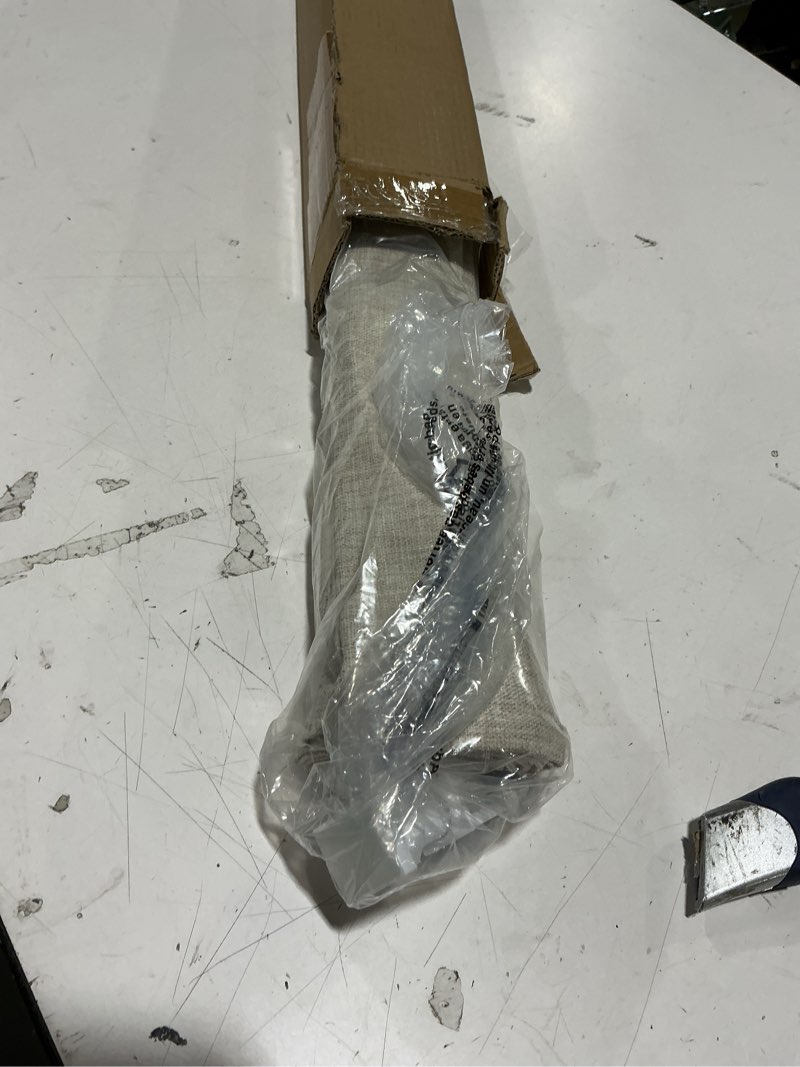 Condition photo showing New/Like New for lazblinds no tools no drill cordless roman shades for windows, blackout thermal insulated uv blocking window blinds, room darkening fabric blinds for indoor windows, 38'' w x 64'' h, beige blackout - beige 38" w x 64" h