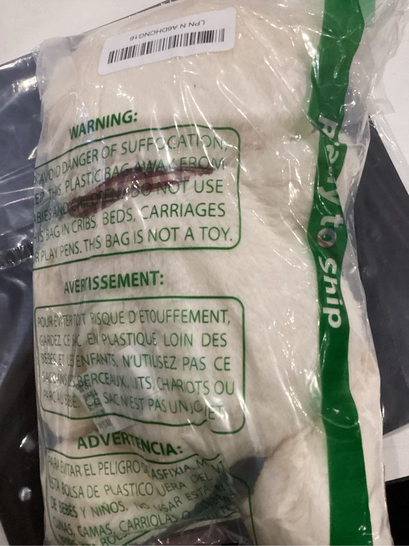 Condition photo showing Good Condition for Teddy Bear Plush with Heart Cute White Teddy Bear Stuffed Animal Soft Stuffed Anamals Bear Plushie Christmas Birthday Gifts for Girlfriend Boyfriend Kids 13.8" White Large