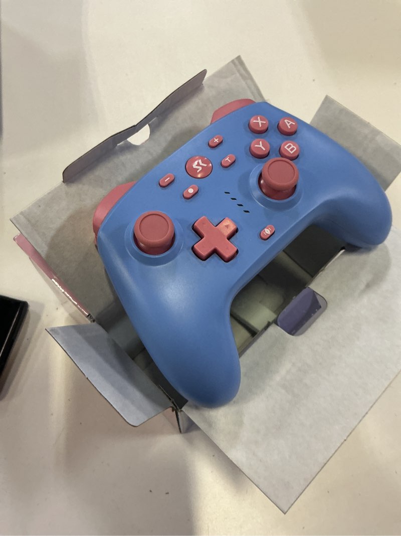Condition photo showing Good Condition for wireless switch controller for switch/lite/oled/switch 2, hall effect triggers & joysticks/wake-up function/turbo, switch 2 controller with 2.4g adapter/2 macro buttons, switch 2 pro controller 2 pack yellow&blue