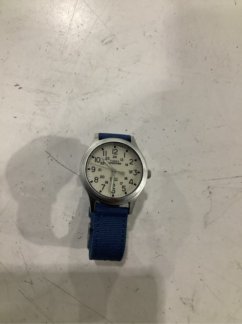 Condition photo showing As Is for timex unisex expedition scout 36 watch