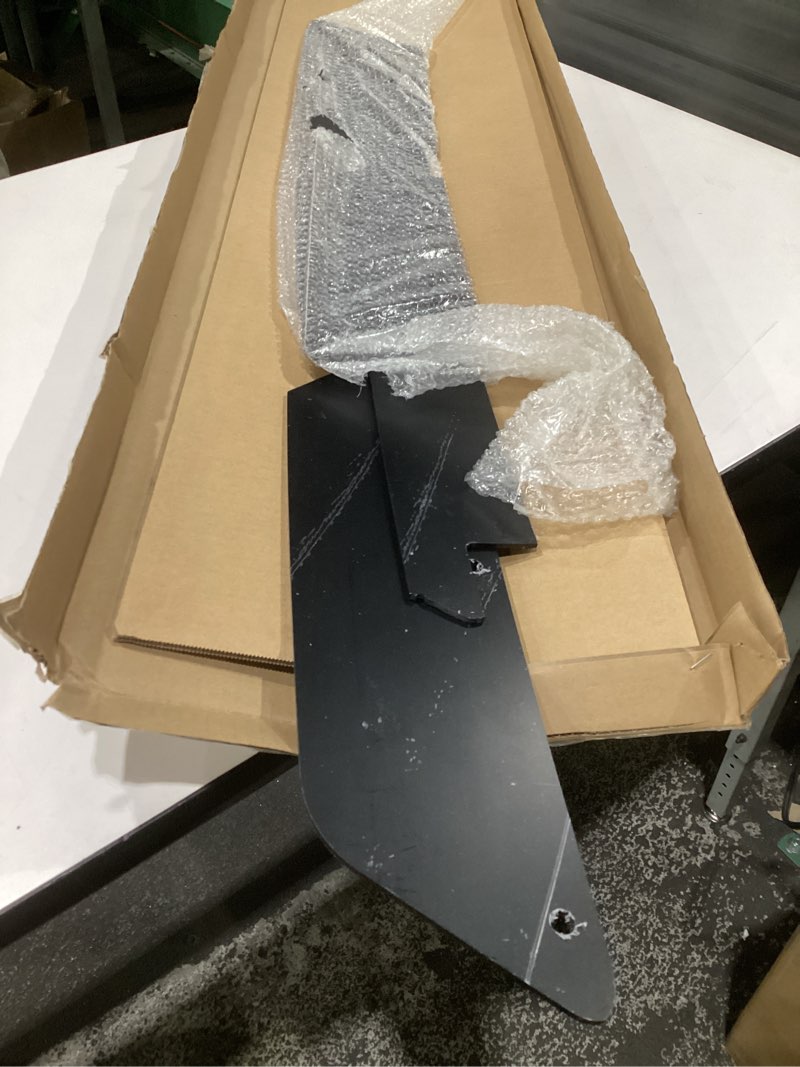 Condition photo showing As Is for (incomplete parts)rear wickerbill spoiler for dodge challenger 2015-2024 srt rt hellcat scat pack with backup camera, 2 pieces add-on type wicker bill spoiler with rivnut tool