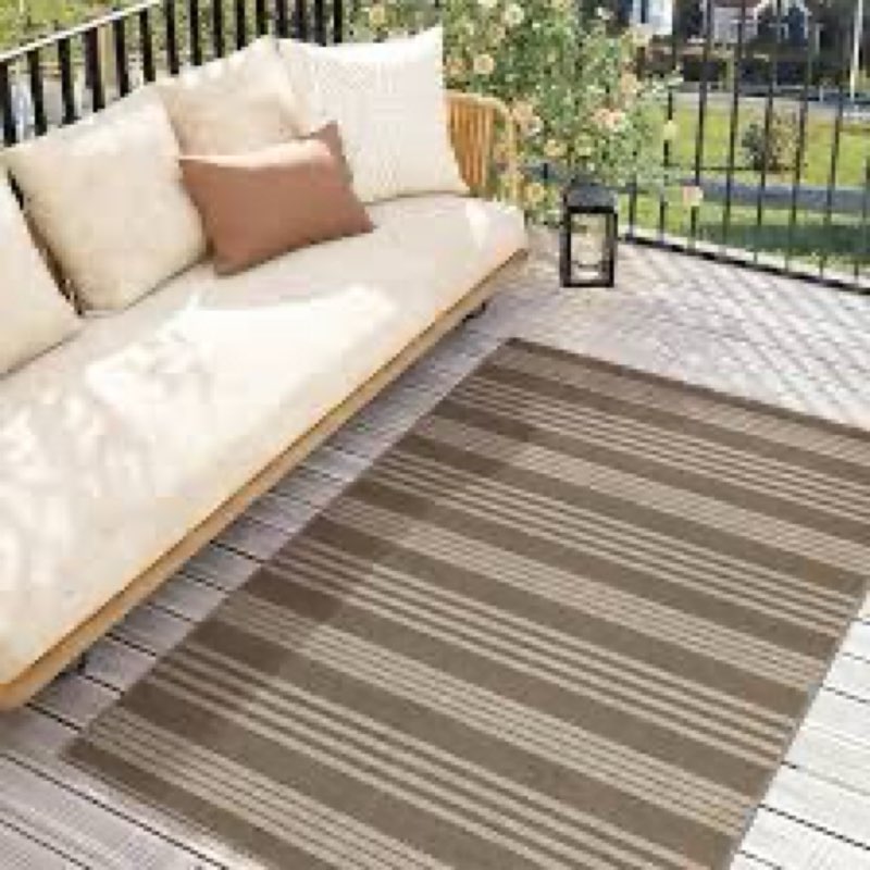 lahome elance striped easy jute porch rug, 3x5 washable rugs for entryway living room, farmhouse nat