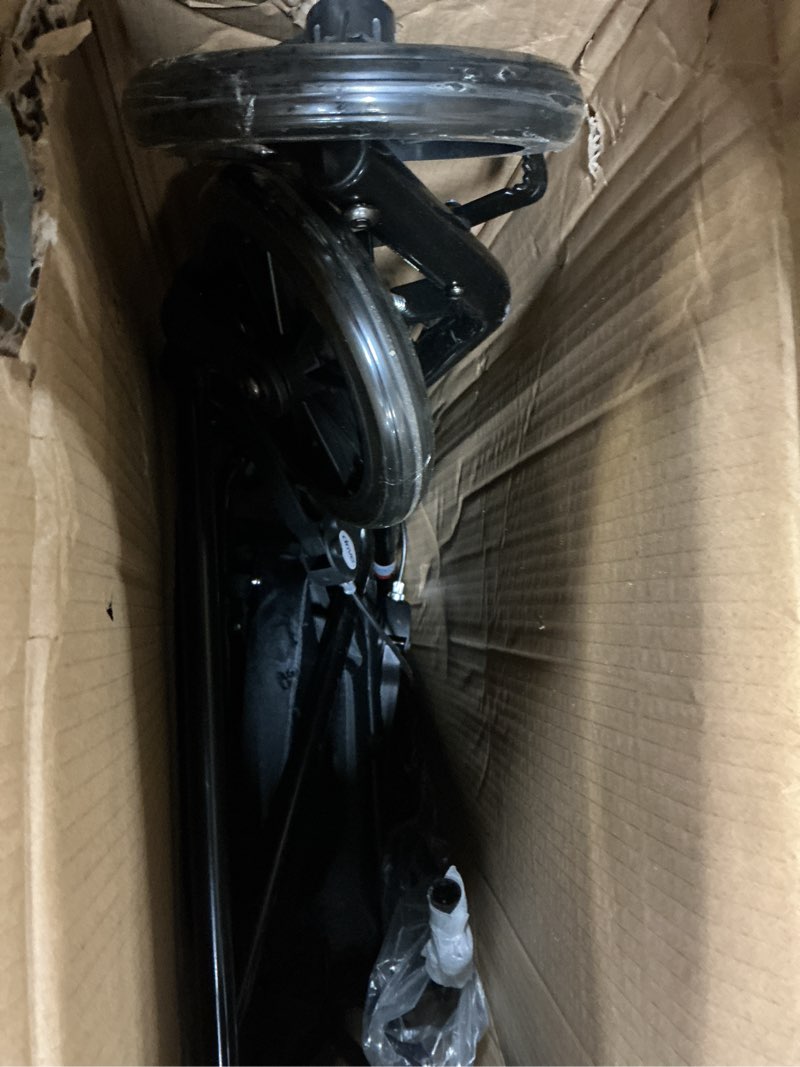 Condition photo showing Good Condition for drive medical aluminum rollator walker - fold up & removable back support - padded seat - 6 inch wheels - lightweight portable design - indoor outdoor mobility aid - black black 1 count (pack of 1)