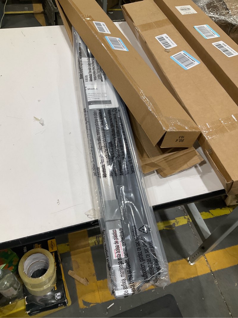 Condition photo showing Good Condition for lazblinds cordless cellular shades, no tools no drill blackout honeycomb shades pleated blinds for windows, 36" w x 64" h, midnight black blackout-midnight black 36'' w × 64'' h