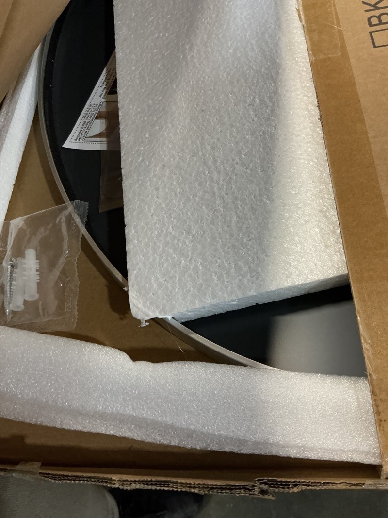 Condition photo showing Good Condition for 20x30 Oval Mirror Round Full Length Wall Mounted Hanging or Against Wall Metal Frame Dressing Make-up Mirrors for Entryway Bedroom Bathroom Living Room 30 20 inch Silver