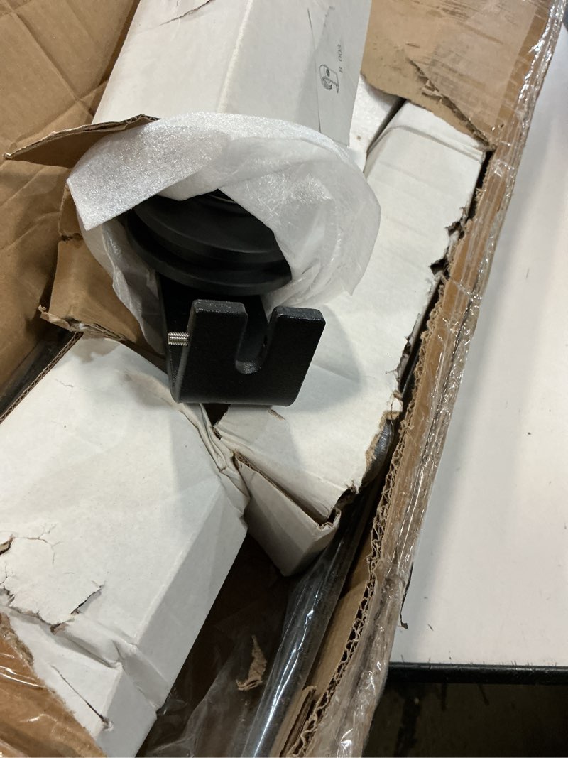Condition photo showing Good Condition for 88" bifold sliding barn door hardware track kit,side mounted black j shape roller,smoothly and quietly,assembly easy,fit four 21" bi-folding doors (door not included) 88'' for 4 doors (hardware only) black-j shape
