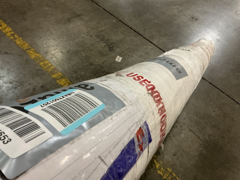 Condition photo showing Good Condition for Restoration and Renovation Hand-Tufted Round Wool Area Rug – Unique Modern Circular Design, 100% Nat