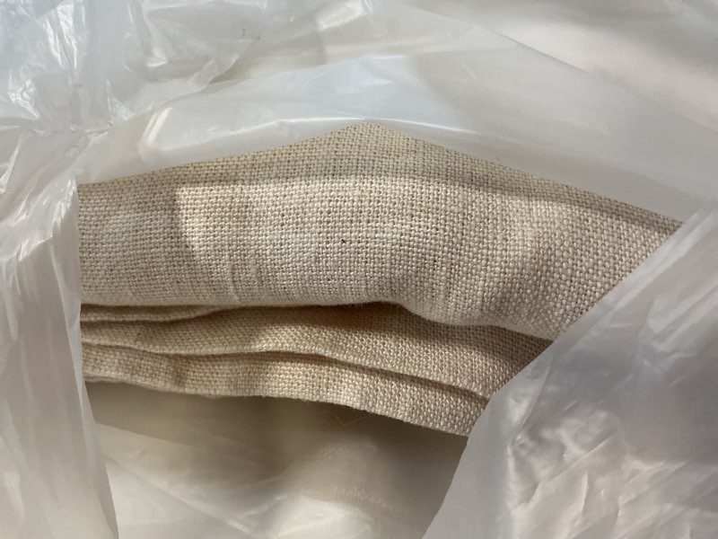 Condition photo showing Good Condition for vintage wash european linen bed cover full/queen oat