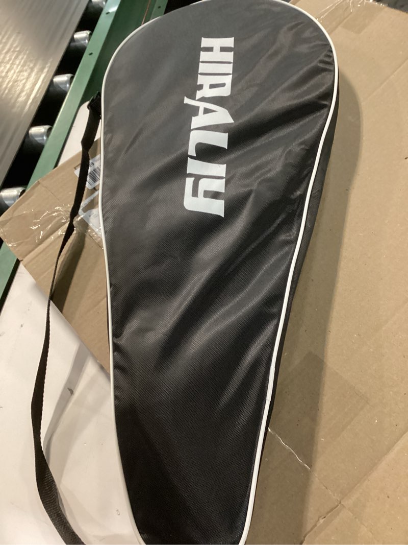 Condition photo showing Good Condition for hiraliy tennis rackets 2 pack for adults beginners - 27 inch lightweight aluminum tennis racquet set with 3 balls & carry bag - vibration dampening & large sweet spot for men women couples black