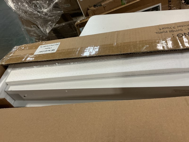 Condition photo showing Good Condition for lavie home 35.4-inch white floating shelves for wall storage set of 4 - modern minimalist picture ledge shelf wall decor for kitchen, bedroom, bathroom, and living room, large floating shelves 35.4 inch white