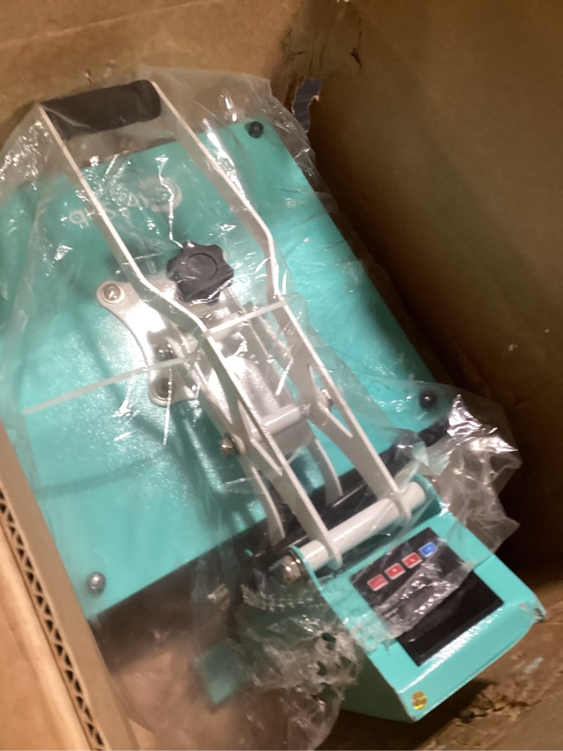 Condition photo showing New/Like New for ColorSub Heat Press Machine for T-Shirt 15x15, Digital Industrial Quality Heat Press Machine Clamshell Transfer Sublimation Print Press Machine Teal
