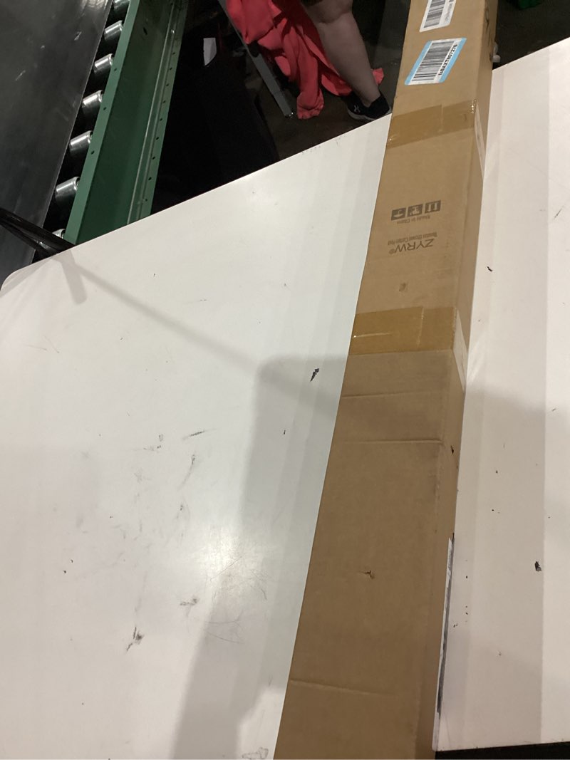 Condition photo showing New/Like New for tension curtain rod 51-165in(4.25-13.75ft), extra long outdoor curtain rod no drilling for window or bathroom patio, adjustable spring shower rod, easy to install never rust, rod diameter 1.26in-black black 51''-165''