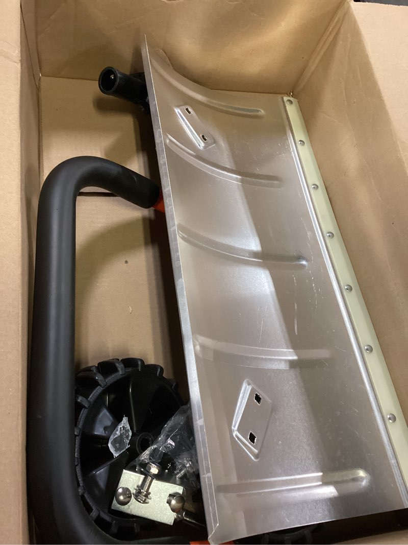 Condition photo showing Good Condition for vidaXL Snow Shield For Lawnmower 39.4 in Adjustable Premium Quality Metal Clearing Tool for Sidewalks And Driveways