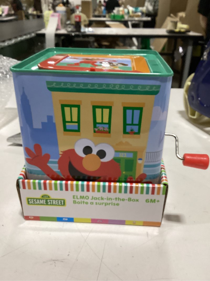 Condition photo showing New/Like New for Kids Preferred Sesame Street Jack in the Box - Elmo Plush Toy for Toddlers 1-3, Developmental Toy