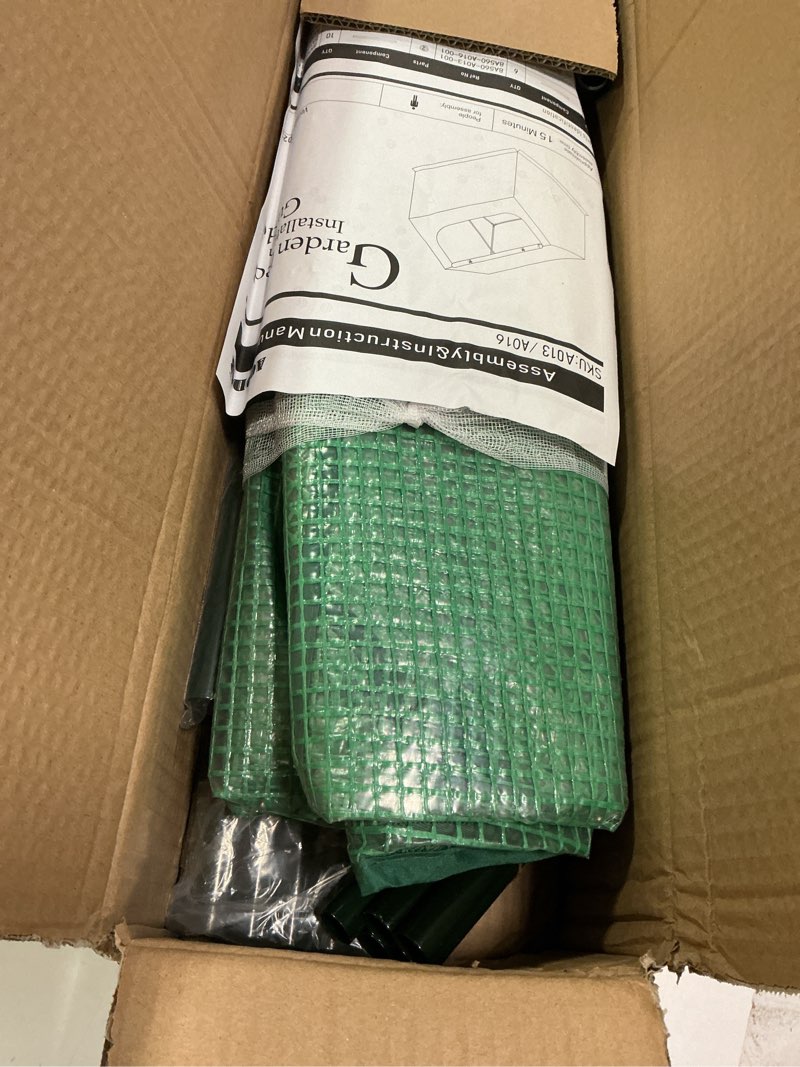 Condition photo showing Good Condition for Aoodor 4 x 2 x 2 ft Mini Greenhouse with 2 Zipper Doors, Water Resistant, UV Protected for Flowers, 