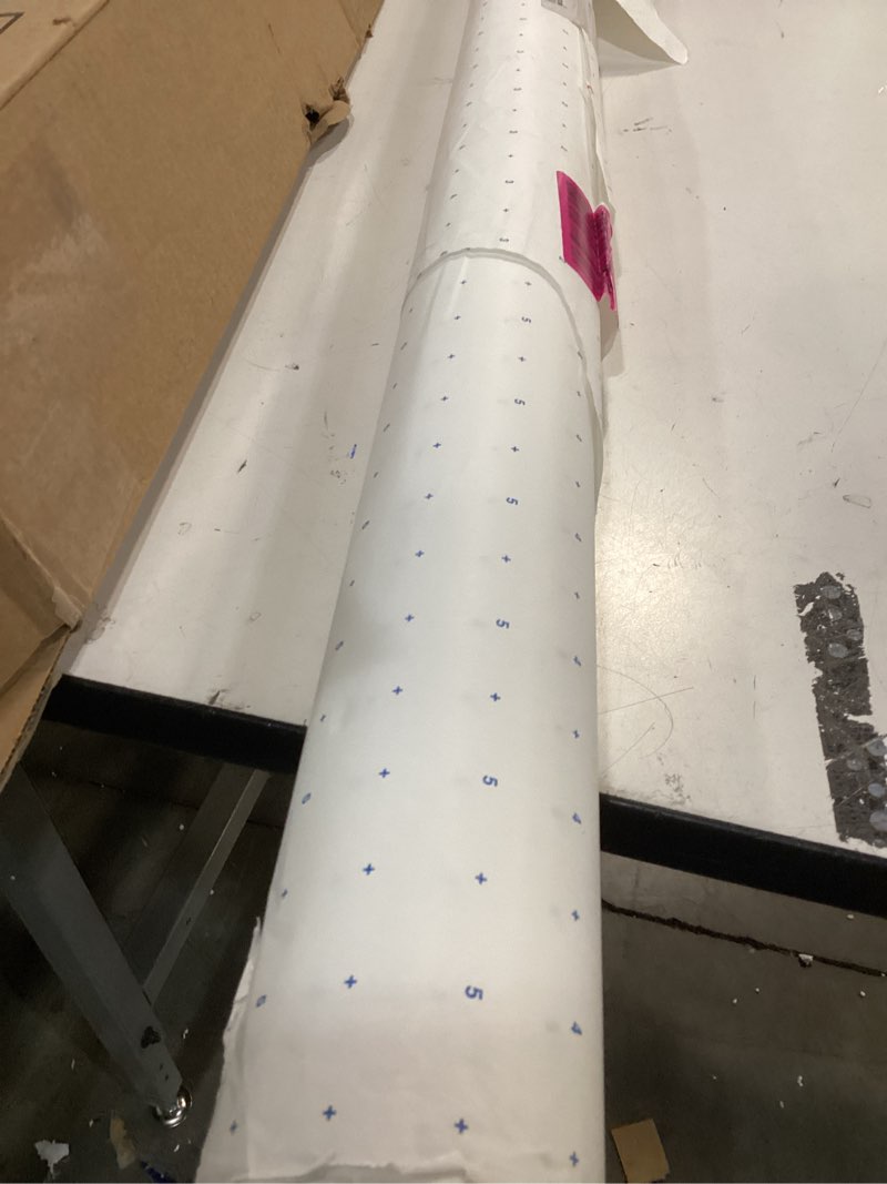 Condition photo showing As Is for White Dotted Pattern Paper - 30 Yards Roll Bundle for Sewing, Crafting, and Drawing by Mood Fabrics, Standard Weight 40 inch Wide, Sewing Tracing Paper