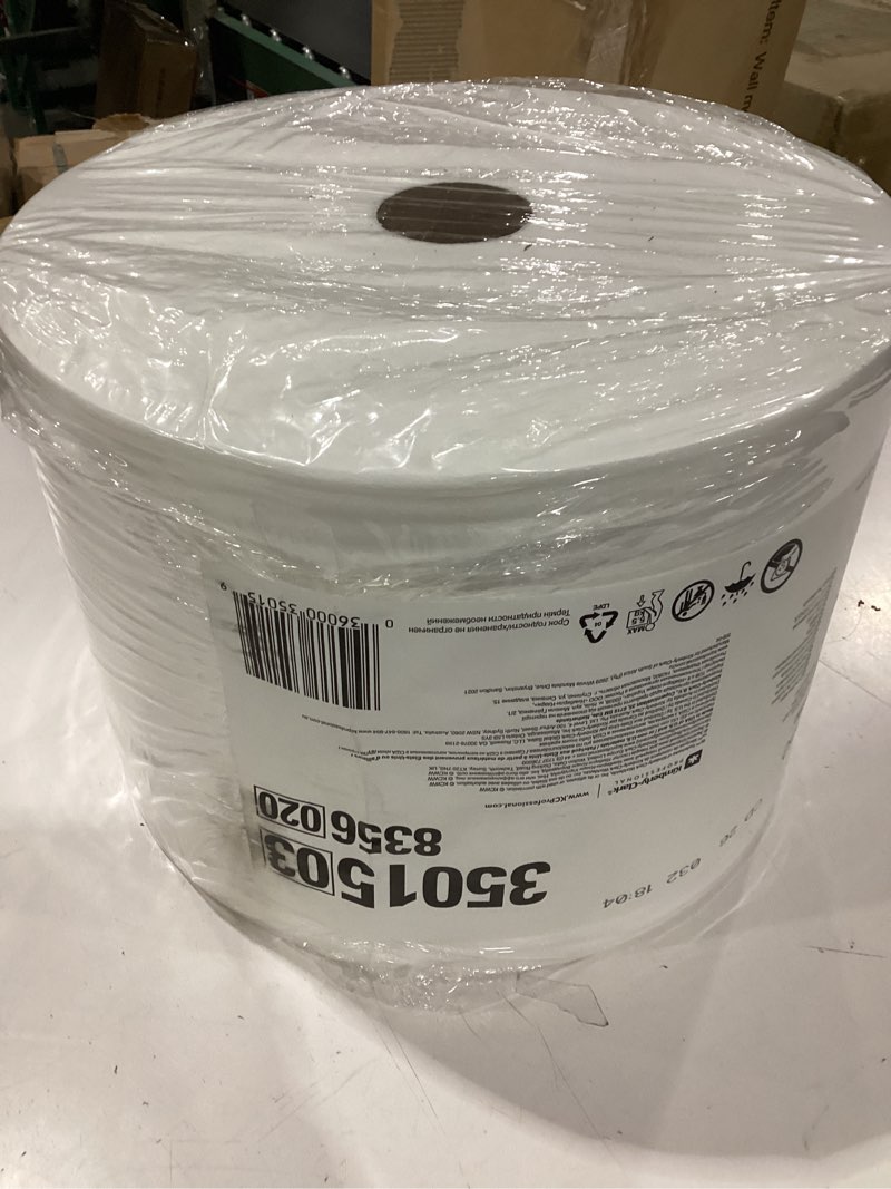 Condition photo showing New/Like New for wypall x50 disposable cloths (35015)  jumbo roll  9.8 x 13.4  white  1 100 sheets per roll