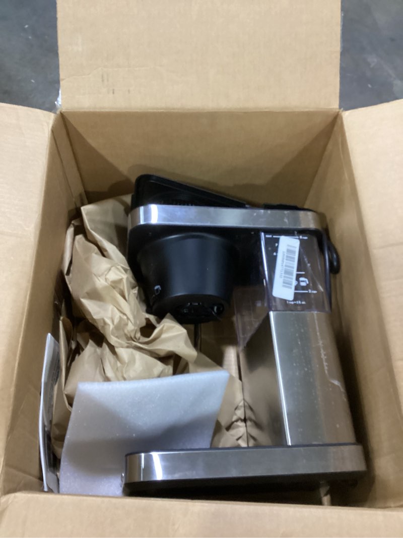 Condition photo showing As Is for **NOPOT** OXO Brew 8-Cup Coffee Maker with Podless Single-Serve Function and Glass Carafe - SCA Certified