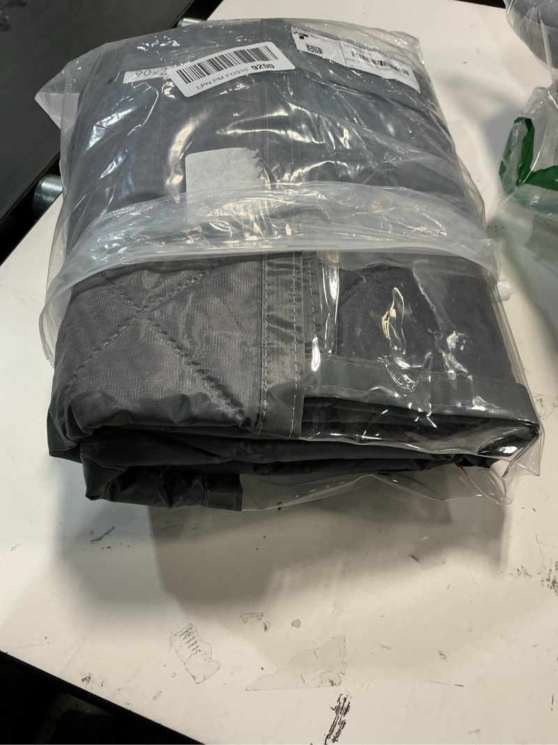 Condition photo showing Good Condition for Upgraded Magnetic Thermal Insulated Door Curtain with Perspective Window, Weatherproof Oxford Cloth Filled with Cotton, Fit for Door Size 32" x 80", Doorway Curtains Size 35" x 82" Grey Fits Doors Size 32" x 80" Grey and Clear