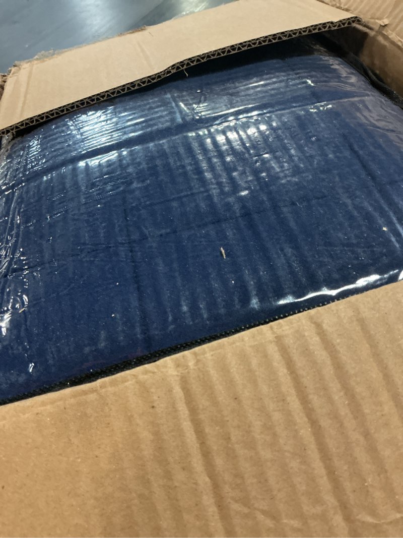 Condition photo showing New/Like New for yescool Weighted Blanket for Adults (25 lbs, 60" x 80", Blue) Cooling Heavy Blanket for Sleeping Perfect for 240-260 lbs, Queen Size Breathable Blanket with Premium Glass Bead, Machine Washable Blue 60X80-25 lbs