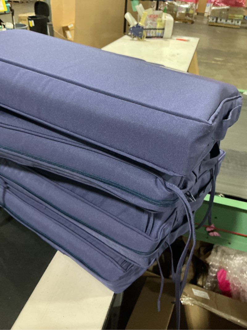 iaseahk patio chair cushions, 18.5" x 16" x 3" outdoor chair cushions set of 4, waterproof outdoor c