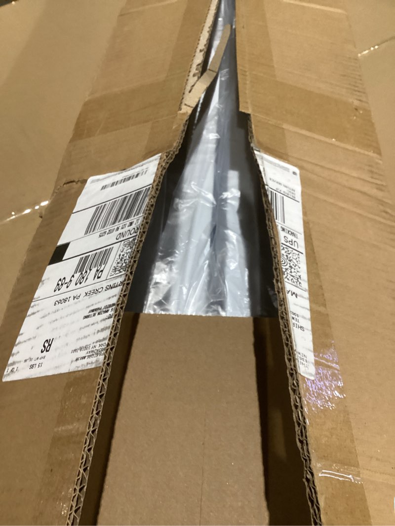 Condition photo showing As Is for hykolity 4 pack 4ft led wraparound light 40w 4 foot led shop lights for garage, [2-lamp 32w fluorescent equiv.] 4400lm 4000k wrap light, flushmount office ceiling light fixture etl listed