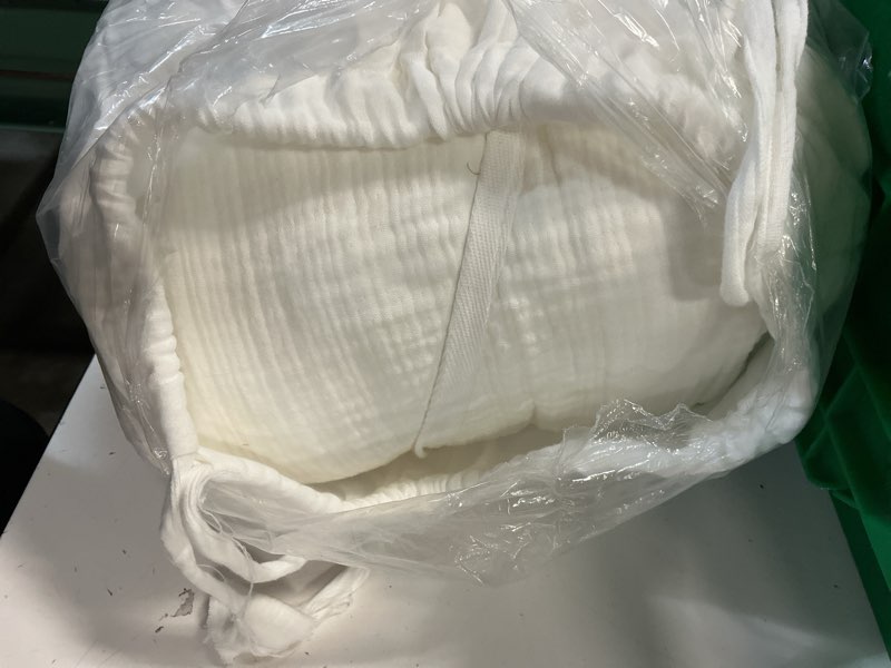 quince airy gauze duvet cover queen white
