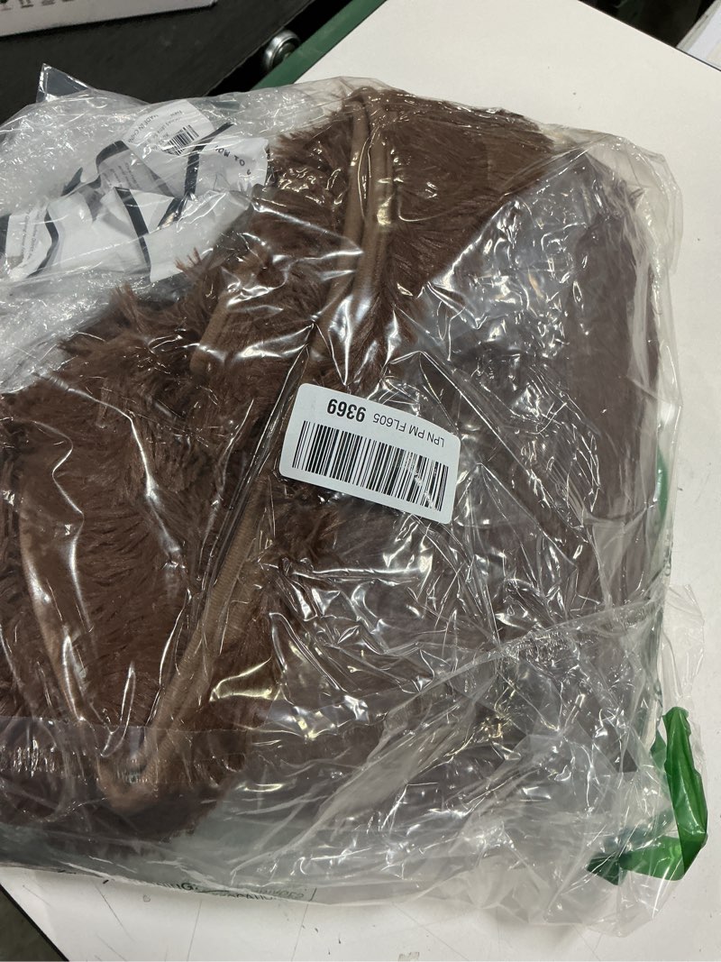 Condition photo showing As Is for LOCHAS Ultra Soft Indoor Modern Area Rugs Fluffy Living Room Carpets for Children Bedroom Home Decor Nursery Rug 3x5 Feet, Brown Brown 3' x 5' (Rectangular)