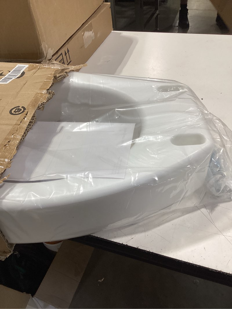 Condition photo showing Good Condition for carex toilet seat riser, round raised toilet seat adds 3.5 inches to toilet height, for assistance bending or sitting, 300 pound weight capacity toilet riser