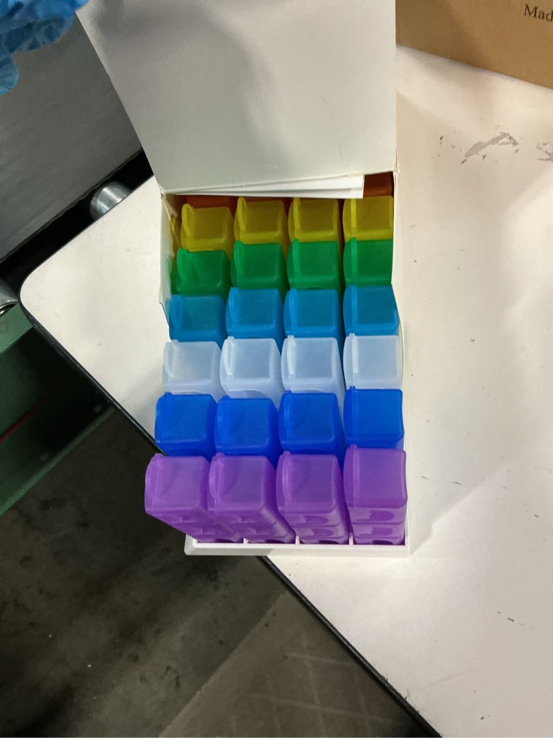 Condition photo showing Good Condition for Monthly Pill Organizer 31 Day 3 Times a Day – One Month Pill Box for Medications, Fish Oil, Vitamins & Supplements – 30 Day Daily Pill Case Organizer Multi-colored