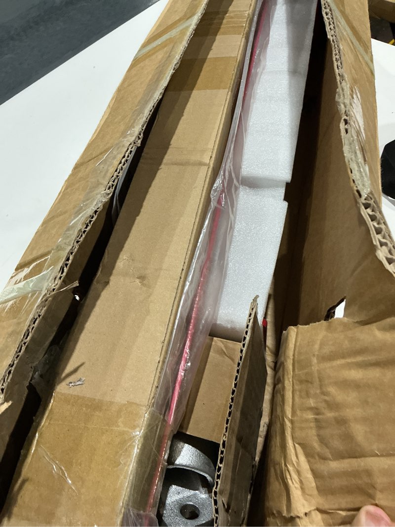 Condition photo showing As Is for vevor electric hoist support arm, 660 lbs max load capacity, electric hoist holder swing arm with pole, steel hoist frame, 180° swivel scaffold hoist lifting arm, winch hoist arm for workshop, garage ...