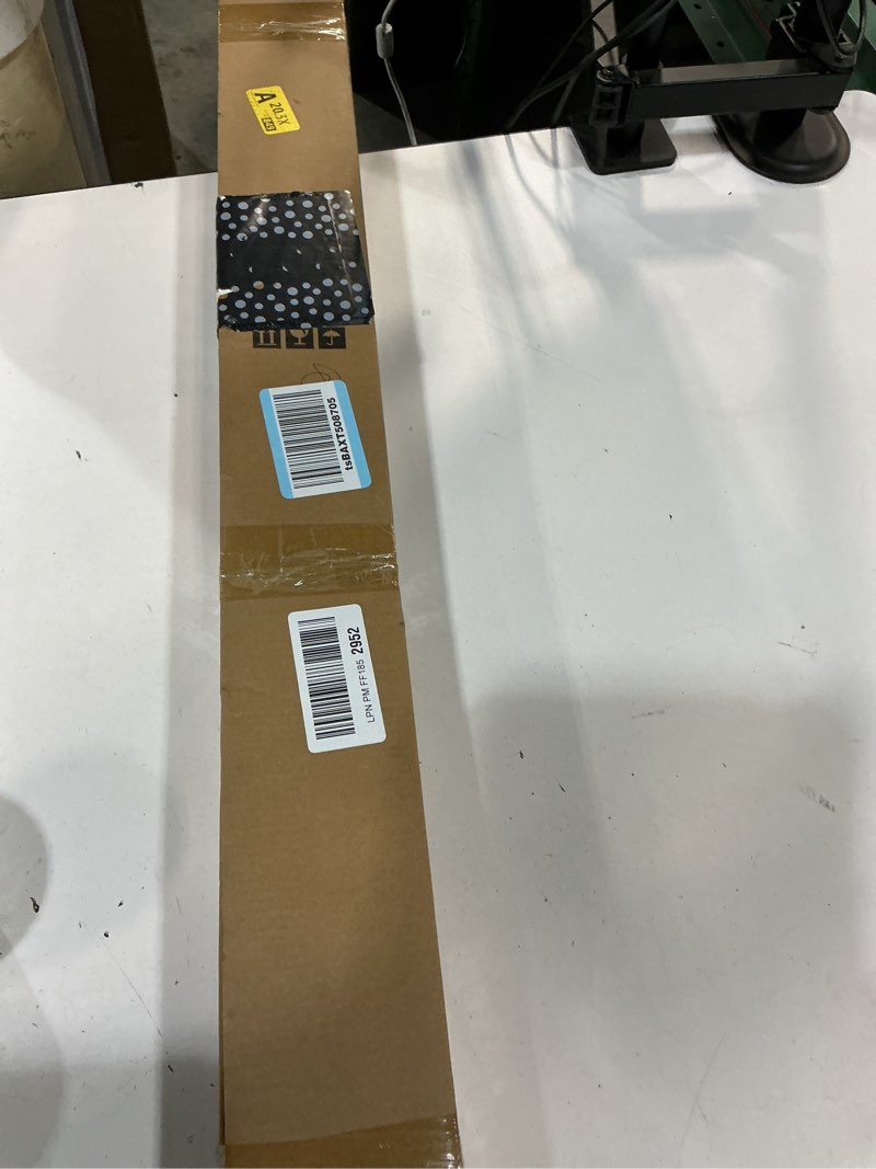 Condition photo showing Good Condition for tension curtain rod 41-122 in-88lb outdoor extra long tension rod no drilling for window or bathroom patio, adjustable heavy duty shower curtain rod, easy to install, never rust, non-slip-white white 41''-122''