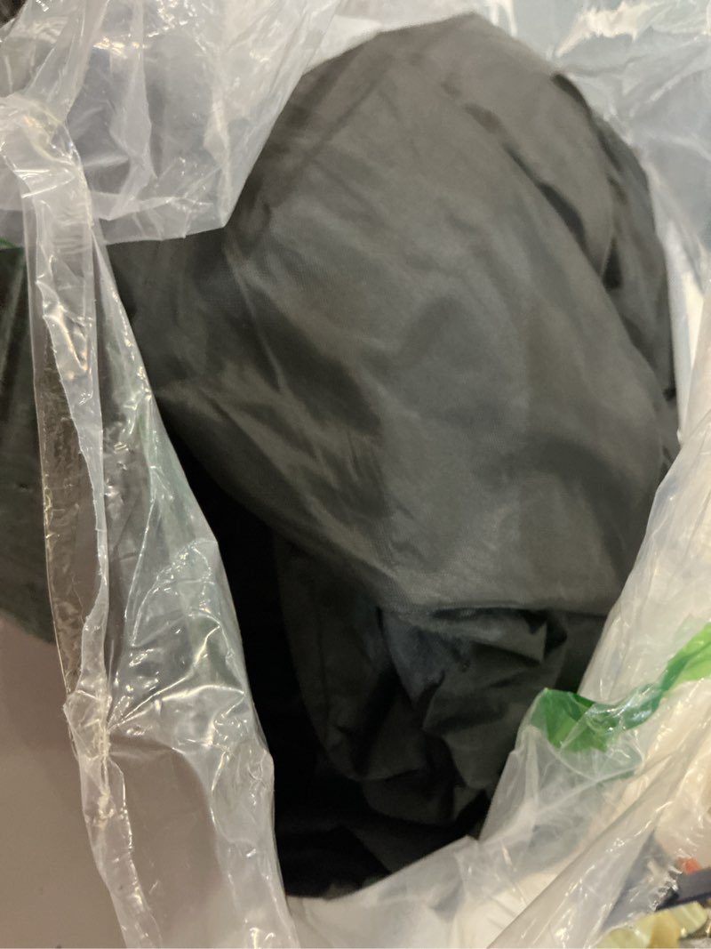 Condition photo showing Good Condition for 2+2/4 passenger golf cart cover fits ezgo, club car, yamaha, 420d waterproof windproof sunproof outdoor all-weather full cover -black/gray-l black/gray fit for 2+2 / 4 passenger cart