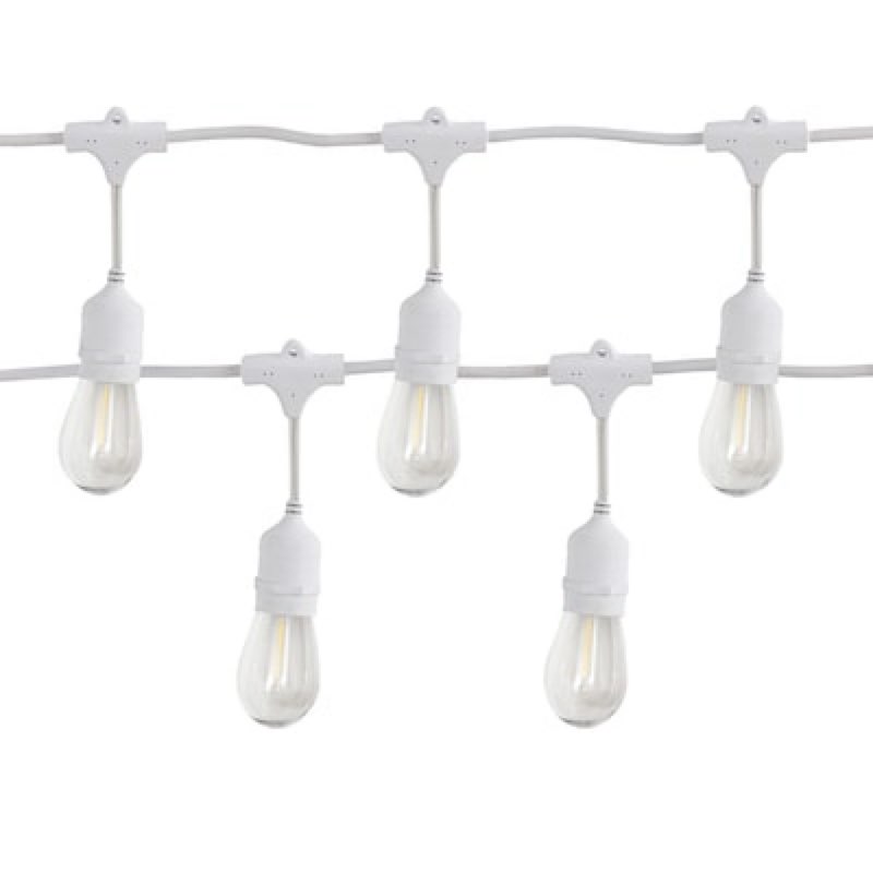  harbor breeze 24-ft plug-in white indoor/outdoor string light with 12 white -light led edison bulbs