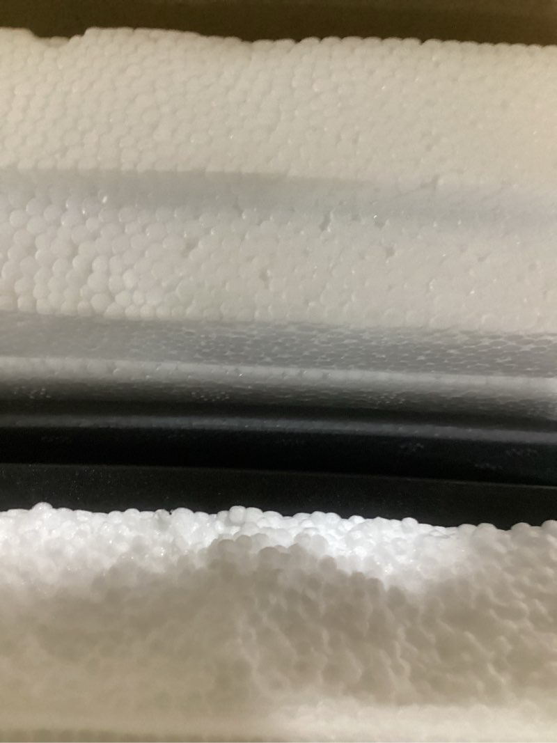 Condition photo showing As Is for screen cracked, no cords. sansui 27 inch curved gaming monitor 240hz, 2k wqhd 1500r curved computer monitor, 120% srgb, mprt 1ms, freesync, hdr, hdmi*2, dp1.4 * 2,vesa(100 * 100mm) 27 inch 2k 240hz curved gaming black