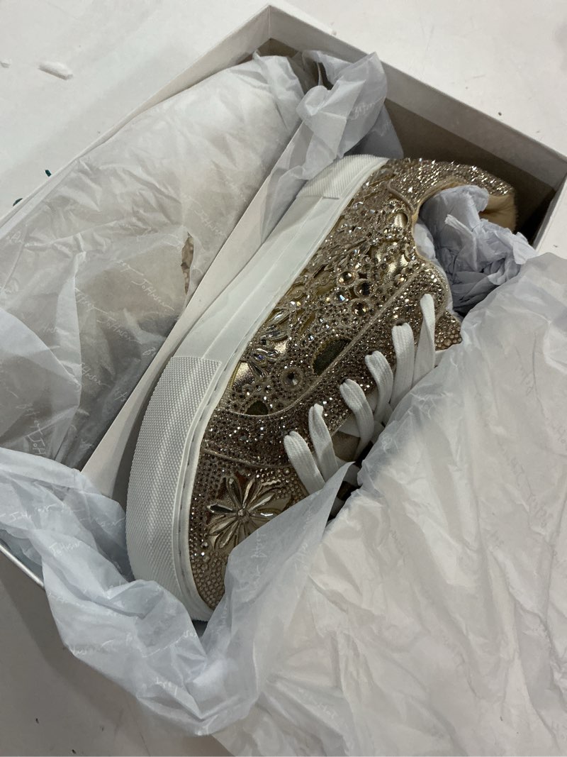 Condition photo showing Good Condition for (size :10)blue by betsey johnson reily 10 light gold