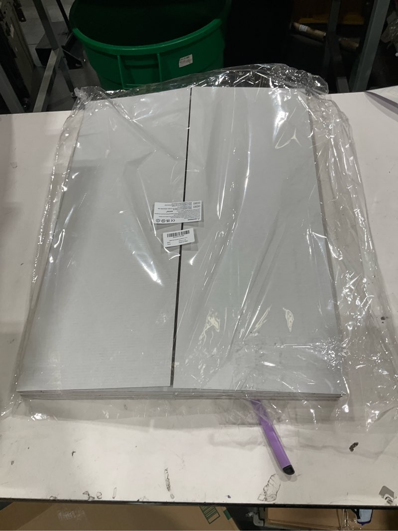 Condition photo showing As Is for trifold poster board 6 pack, ikayas 24 x 36 inch double sided white poster boards, science fair display boards presentation boards for mounting, prints, art, display, projects classroom supplies