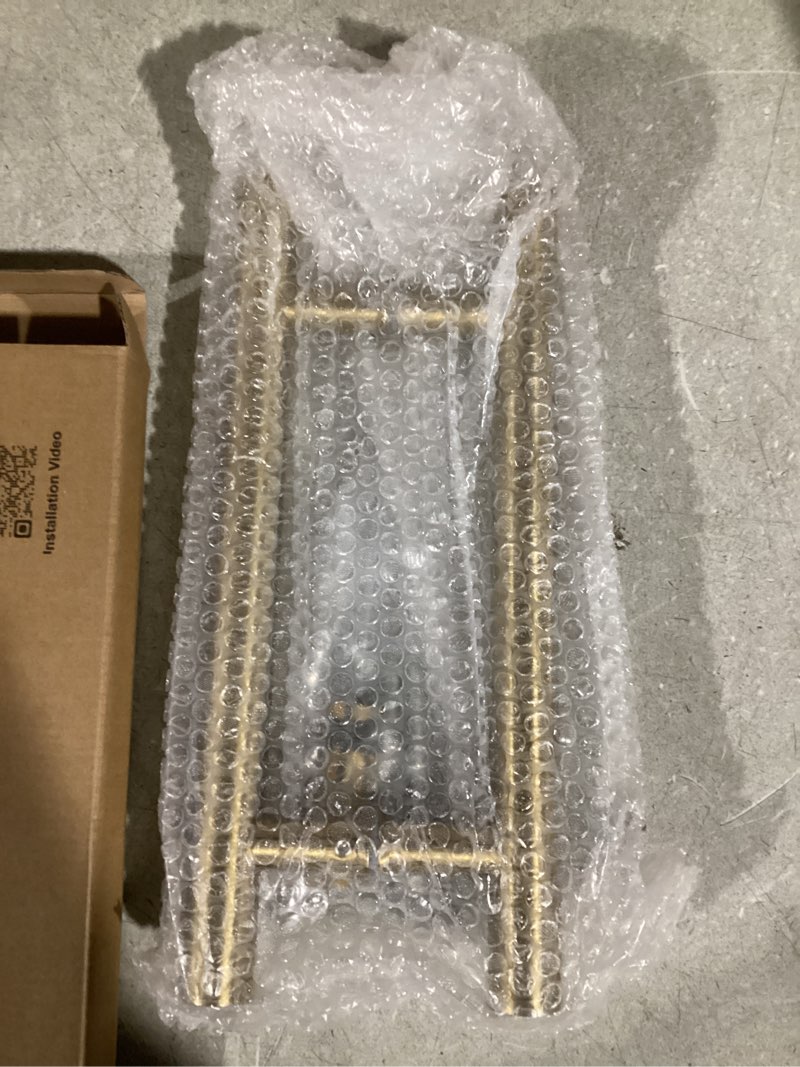 Condition photo showing Good Condition for 12 inch Round Stainless Steel Door Pull Push Handle Double Sided, French Sliding Barn Door Handle, H Shape Home Door Pull Handles, Gold