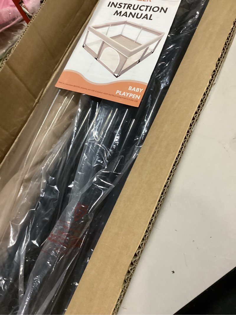 Condition photo showing Good Condition for Omzer Baby Playpen 71x59inch - Large Playpen for Babies and Toddlers with 2 Pulling Handle & 50 Ocean Balls - Play Pen for Babies 6-12 Months - Safe Baby Fence Safe for Indoor Use 71"x59"