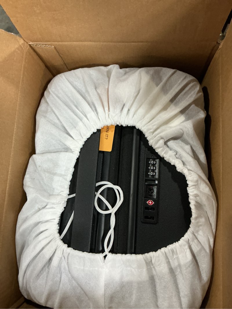 Condition photo showing New/Like New for Expandable Small Carry-On Suitcase, Black(one size:20 inch)