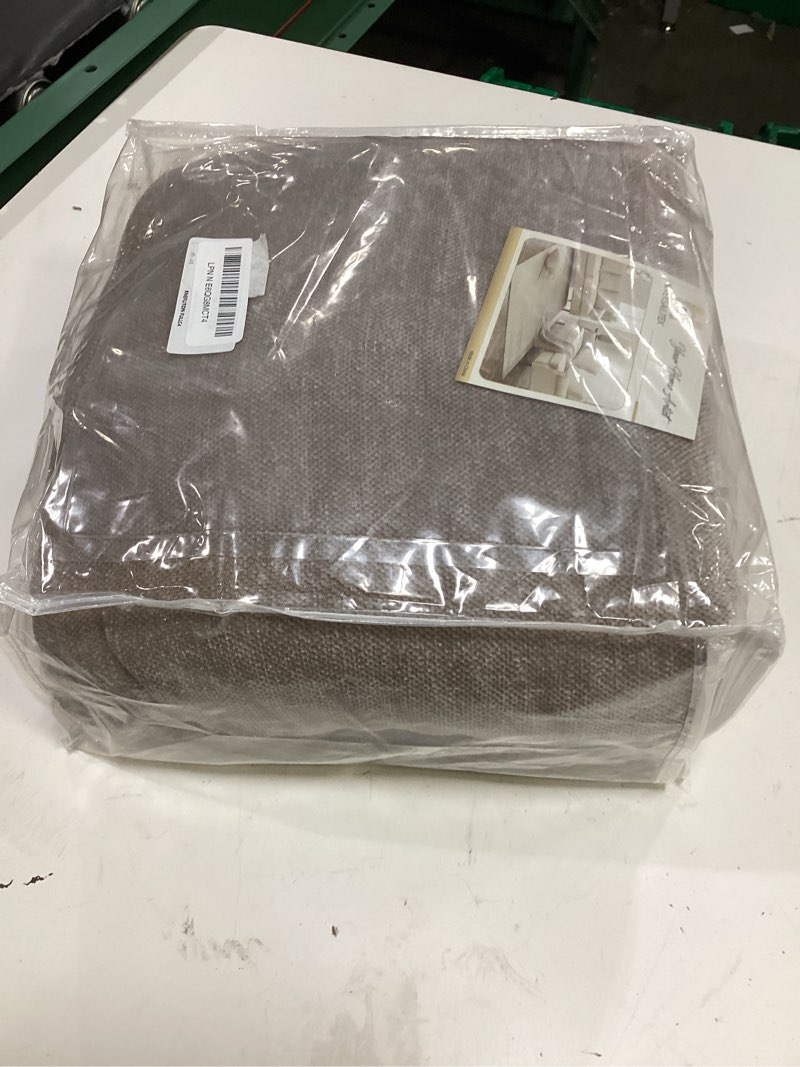 Condition photo showing Good Condition for h.versailtex full size armless futon mattress covers for traditional japanese futon mattress soft mixed-color chenille couch slipcovers floor mats sofa protector zippered sleeper sofa cover,taupe taupe full
