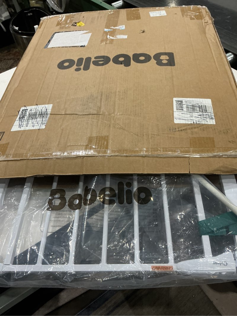 Condition photo showing Good Condition for babelio new version baby gate with cat door adjustable,29-40" metal pet door for stairs & doorways,pressure mounted,no tools needed,white white 29-40" wide, 30" tall